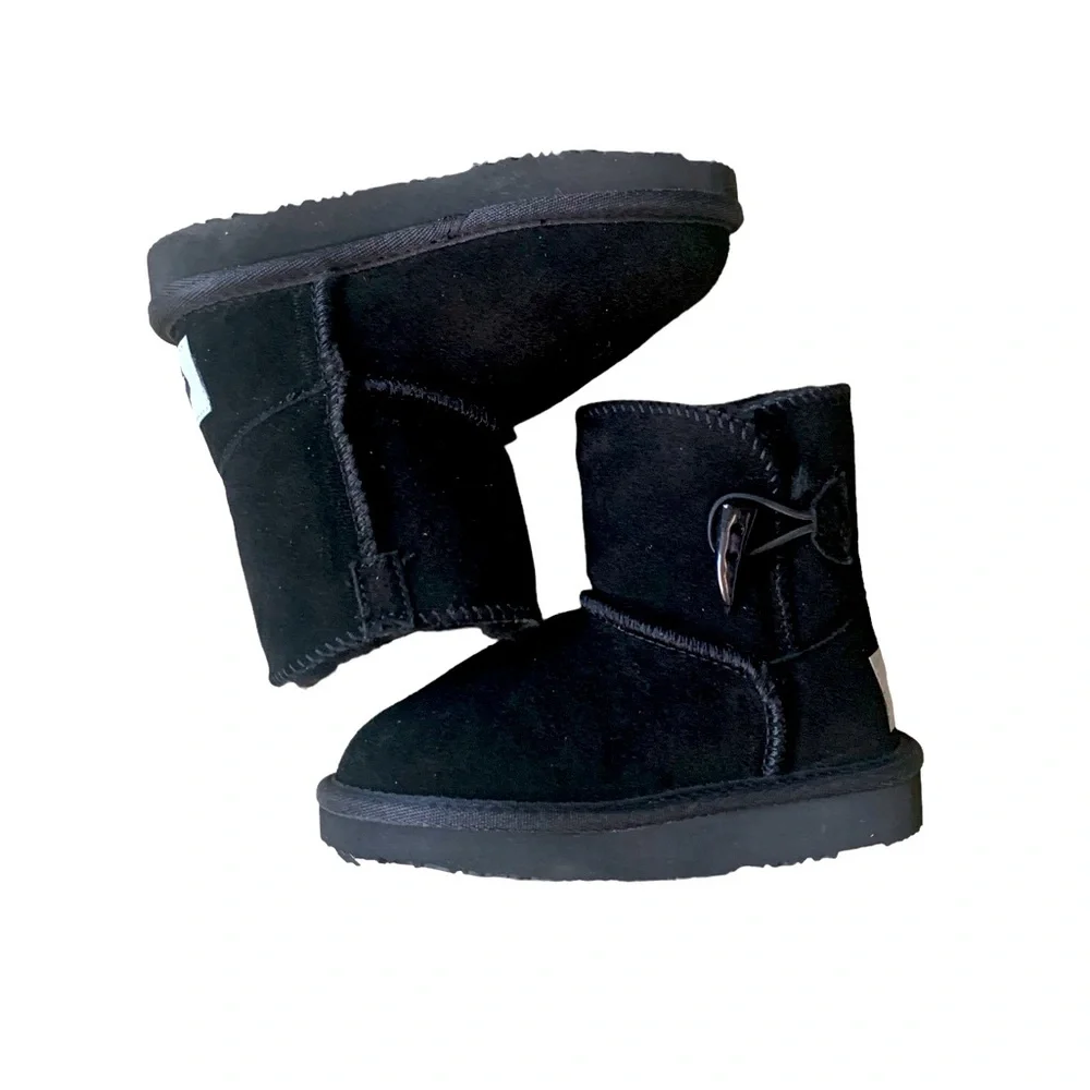 Aussie Merino Suede Boots Kids Color Black Size K9